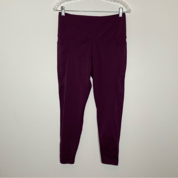 Danskin Burgundy Side Pocket Leggings - Picture 1 of 8